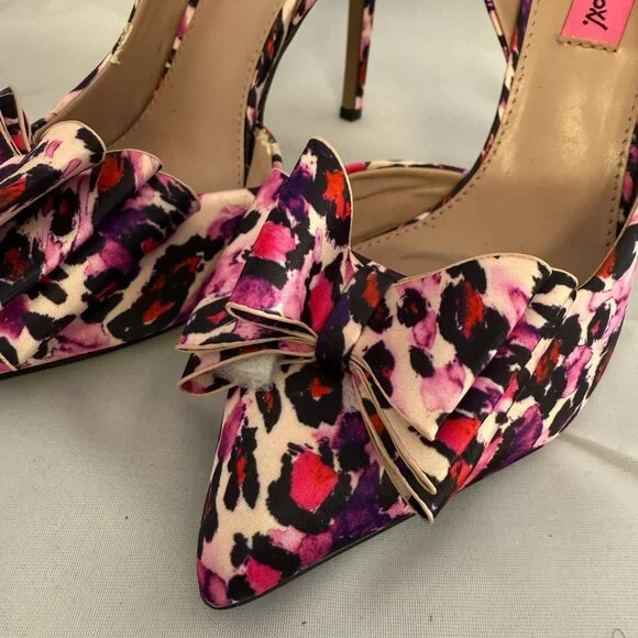 Betsy Johnson Pink Cheetah print pump - Picture 6 of 11